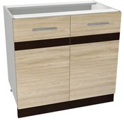 Salandra kétajtós alsó konyhaszekrény IC 80 Sonoma N