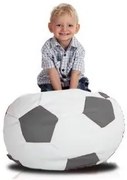 Babzsák kis fehér-szürke focilabda TiaHome