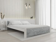 IKAROS ágy 140 x 200 cm, beton/fehér Ágyrács: Ágyrács nélkül, Matrac: Matrac nélkül