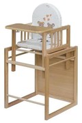 COSING - Gyermek étkezőszék 2 az 1-ben Viktoria bükk/fehér