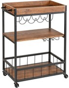 Wenko Rustico szervírozó kocsi, 89,5 x 40 x 80 cm