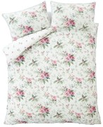 Krémszínű kétszemélyes ágyneműhuzat 200x200 cm Bridgerton Penelope Floral – Catherine Lansfield