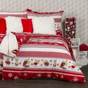 4Home flanel ágyneműhuzat, Rénszarvasok , 140 x 220 cm, 70 x 90 cm