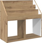 vidaXL Gyerek Könyvespolc Artisan tölgy 72,5 x 29,5 x 69 cm Faanyag