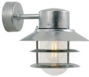 Nordlux - Kültéri fali lámpa BLOKHUS 1xE27/60W/230V IP54 ezüst