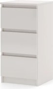 SIMPLE éjjeliszekrény 40 cm 3 fiók kasmír