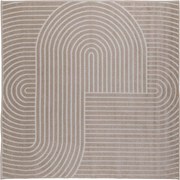 vidaXL Területszőnyegek Négyzet PALMERAS Bézs 120 x 120 cm Poliészter