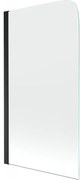 Mexen Felix kádparaván, egy szárnyas, 70 x 140 cm, átlátszó, fekete - 890-070-001-70-00