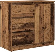 vidaXL antik fa szerelt fa tálalószekrény fiókos 71x35x65 cm
