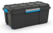 Fekete fedeles műanyag tárolódoboz 78x39,5x35 cm Scuba Box – KIS