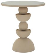 kortárs fém dohányzóasztal tükörlappal Ø45 cm – Dune