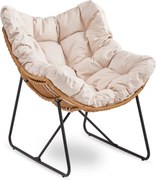 Fotel Wypoczynkowy FIN Beżowy