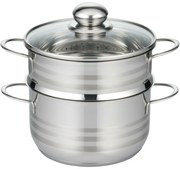 Elo 22724 Basic Gőzölő edény rozsdamentes acélBrillant 24 cm, 2,9/5,6 l, 24 cm