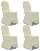 4 db krémszínű nyújtható székszoknya