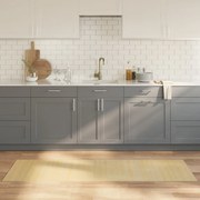 négyszögletű világos természetes bambusz szőnyeg 60 x 200 cm