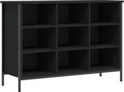 vidaXL fekete szerelt fa cipőszekrény 100 x 35 x 70 cm