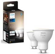 Philips KÉSZLET 2x LED Dimmelhető izzó Philips Hue WHITE GU10/4,2W/230V 2700K P6171