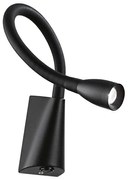 Ideal Lux - LED flexibilis lámpa GOOSE LED/3W/230V CRI 90 fekete