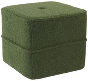 Olívazöld puff 40x40 cm Kiki - Light &amp; Living