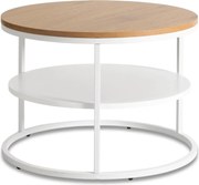 Asztal tölgy/fehér színben BEST