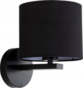 Klasszikus fekete Cecina fali lámpa, univerzális falra szerelhető lámpa, folyosóra