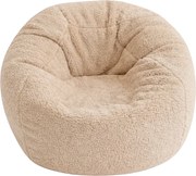 XL Teddy plüss babzsákfotel – mogyoró