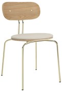 Krémszínű-aranyszínű étkezőszék Curious – UMAGE