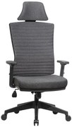 Ello ergonómikus szövet irodai forgószék deréktámasszal, fejtámasszal