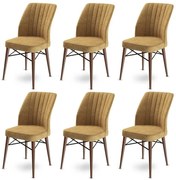 Flex Cappuccino és Brown étkezőszék szett, 6 db