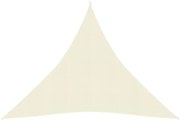krémszínű HDPE napvitorla 160 g/m² 3 x 3 x 3 m