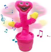 Zaparkorun Plüss táncoló és beszélő Huggy Wuggy - rózsaszín