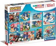 Sonic a sündisznó Heroes Rivals 10 az 1-ben puzzle Clementoni