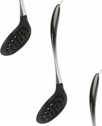 Szűrőkanál 33cm Konyhai Lapát Szilikon +rozsdamentes Acél Hableszedő Kanál