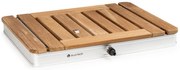 Sumatra Teak Square, kerti zuhanyzó, alumínium, teakfa, fogantyú