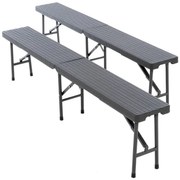 GARTHEN Kempingpad szett 2 db 180 cm antracit