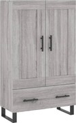 vidaXL szürke sonoma szerelt fa magasszekrény 69,5 x 31 x 115 cm