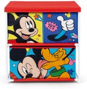 Disney Mickey Let&#039;s Move játéktároló állvány 3 rekeszes 53x30x60 cm