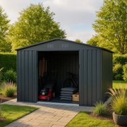 Juskys Kerti ház XXL 282x314x190 cm - antracit