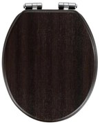 WENKO 22015100-WC ülőke WENGE 35,5x42,5 cm barna/ezüst