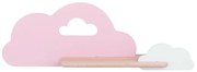 LED gyerekszoba fali lámpa polccal CLOUD LED/5W/230V rózsaszín/fehér