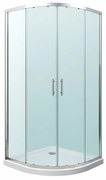 Soul 80x80 cm íves zuhanykabin zuhanytálcával