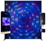 Twinkly TWDJ1120STP-BEU - LED RGBW kültéri fényfal 1120xLED 2,6x2,7 m IP44 Wi-Fi