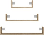 Mobi 3P fali polc (3db), sonoma