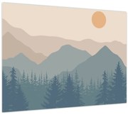 Kép - Türkiz hegység N⁰1 (70x50 cm)