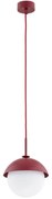 Argon 8296 - Csillár zsinóron CAPPELLO 1xE27/15W/230V piros