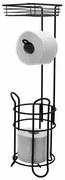 RIDDER 2163910 Mila állvány WC-papír tartóval,fekete