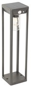 Kültéri állólámpa sötétszürke 40 cm LED-del és dimmelhető fényforrással napelemes - Sonne