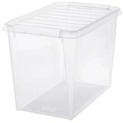 SmartStore Tárolódoboz fehér kapcsokkal Classic,61 l, 61 l