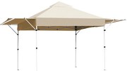 Pavilon árnyékolóval, félhátfallal, bézs