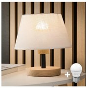 Brilagi - LED Asztali lámpa ANTHONY 1xE14/40W/230V tölgy/fehér